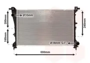 Kühler, Motorkühlung VAN WEZEL 17012709