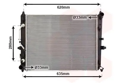Kühler, Motorkühlung VAN WEZEL 17012714 Bild Kühler, Motorkühlung VAN WEZEL 17012714