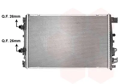 Kühler, Motorkühlung VAN WEZEL 17012718 Bild Kühler, Motorkühlung VAN WEZEL 17012718