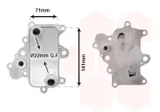 Ölkühler, Motoröl VAN WEZEL 17013102