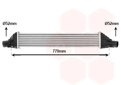 Ladeluftkühler VAN WEZEL 17014715 Bild Ladeluftkühler VAN WEZEL 17014715