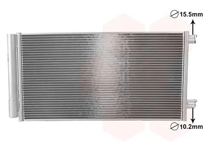 Kondensator, Klimaanlage VAN WEZEL 17015702 Bild Kondensator, Klimaanlage VAN WEZEL 17015702