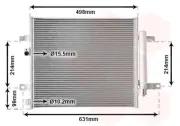 Kondensator, Klimaanlage VAN WEZEL 17015703