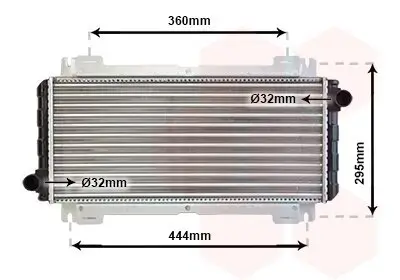 Kühler, Motorkühlung VAN WEZEL 18002044 Bild Kühler, Motorkühlung VAN WEZEL 18002044