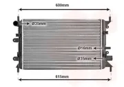 Kühler, Motorkühlung VAN WEZEL 18002149