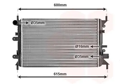 Kühler, Motorkühlung VAN WEZEL 18002149 Bild Kühler, Motorkühlung VAN WEZEL 18002149