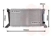 Kühler, Motorkühlung VAN WEZEL 18002203