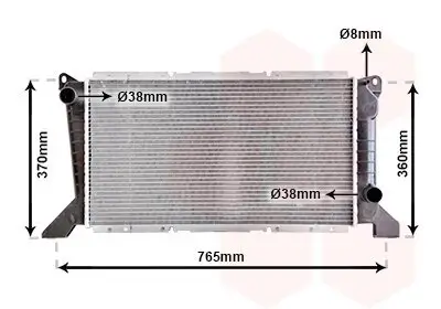 Kühler, Motorkühlung VAN WEZEL 18002203 Bild Kühler, Motorkühlung VAN WEZEL 18002203