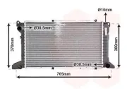 Kühler, Motorkühlung VAN WEZEL 18002204