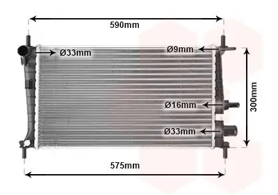 Kühler, Motorkühlung VAN WEZEL 18002217 Bild Kühler, Motorkühlung VAN WEZEL 18002217