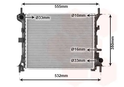Kühler, Motorkühlung VAN WEZEL 18002263 Bild Kühler, Motorkühlung VAN WEZEL 18002263