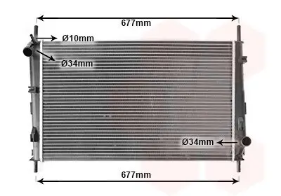 Kühler, Motorkühlung VAN WEZEL 18002335 Bild Kühler, Motorkühlung VAN WEZEL 18002335