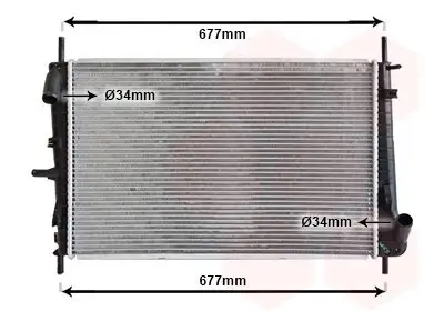 Kühler, Motorkühlung VAN WEZEL 18002338 Bild Kühler, Motorkühlung VAN WEZEL 18002338