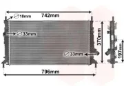 Kühler, Motorkühlung VAN WEZEL 18002369