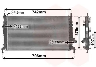 Kühler, Motorkühlung VAN WEZEL 18002369 Bild Kühler, Motorkühlung VAN WEZEL 18002369