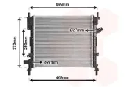 Kühler, Motorkühlung VAN WEZEL 18002372