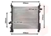 Kühler, Motorkühlung VAN WEZEL 18002373