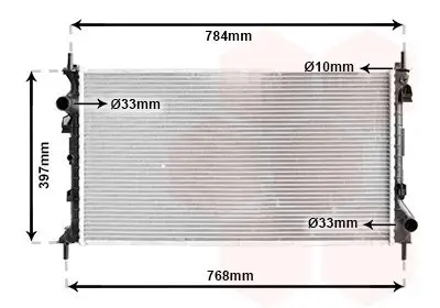 Kühler, Motorkühlung VAN WEZEL 18002382 Bild Kühler, Motorkühlung VAN WEZEL 18002382