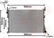 Kühler, Motorkühlung VAN WEZEL 18002400