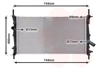 Kühler, Motorkühlung VAN WEZEL 18002403 Bild Kühler, Motorkühlung VAN WEZEL 18002403