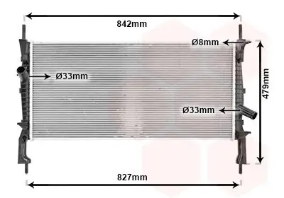 Kühler, Motorkühlung VAN WEZEL 18002405 Bild Kühler, Motorkühlung VAN WEZEL 18002405