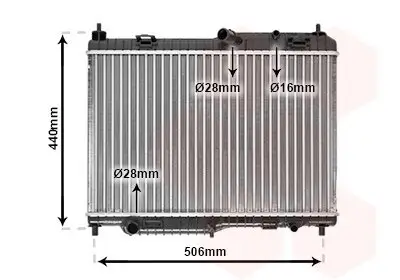 Kühler, Motorkühlung VAN WEZEL 18002442 Bild Kühler, Motorkühlung VAN WEZEL 18002442