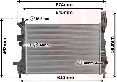 Kühler, Motorkühlung VAN WEZEL 18002602