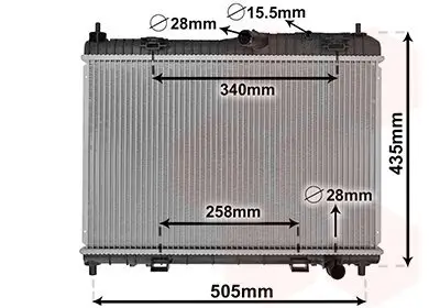 Kühler, Motorkühlung VAN WEZEL 18002605 Bild Kühler, Motorkühlung VAN WEZEL 18002605