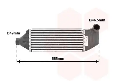 Ladeluftkühler VAN WEZEL 18004309 Bild Ladeluftkühler VAN WEZEL 18004309
