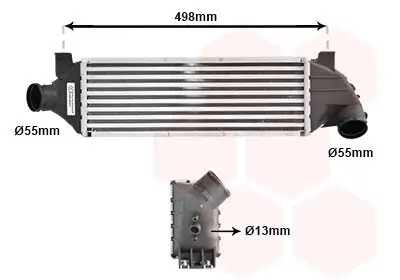 Ladeluftkühler VAN WEZEL 18004315 Bild Ladeluftkühler VAN WEZEL 18004315
