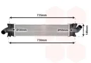 Ladeluftkühler VAN WEZEL 18004366