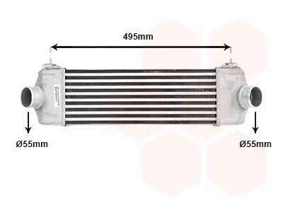 Ladeluftkühler VAN WEZEL 18004406 Bild Ladeluftkühler VAN WEZEL 18004406
