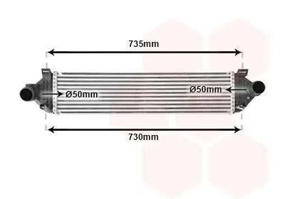 Ladeluftkühler VAN WEZEL 18004474 Bild Ladeluftkühler VAN WEZEL 18004474