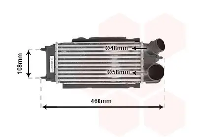 Ladeluftkühler VAN WEZEL 18004476 Bild Ladeluftkühler VAN WEZEL 18004476