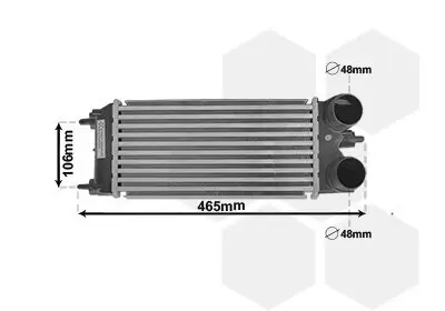 Ladeluftkühler VAN WEZEL 18004701 Bild Ladeluftkühler VAN WEZEL 18004701