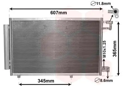 Kondensator, Klimaanlage VAN WEZEL 18005439