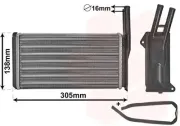 Wärmetauscher, Innenraumheizung VAN WEZEL 18006093