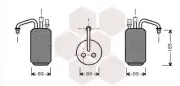 Trockner, Klimaanlage VAN WEZEL 1800D017