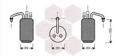 Trockner, Klimaanlage VAN WEZEL 1800D017 Bild Trockner, Klimaanlage VAN WEZEL 1800D017