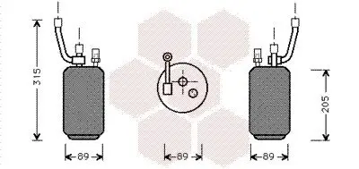 Trockner, Klimaanlage VAN WEZEL 1800D274 Bild Trockner, Klimaanlage VAN WEZEL 1800D274