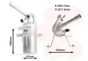 Trockner, Klimaanlage VAN WEZEL 1800D374