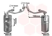 Trockner, Klimaanlage VAN WEZEL 1800D387