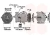 Kompressor, Klimaanlage 12 V VAN WEZEL 1800K417 Bild Kompressor, Klimaanlage 12 V VAN WEZEL 1800K417