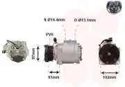 Kompressor, Klimaanlage 12 V VAN WEZEL 1800K436