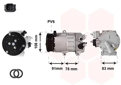Kompressor, Klimaanlage VAN WEZEL 1800K621