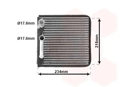 Verdampfer, Klimaanlage VAN WEZEL 1800V089