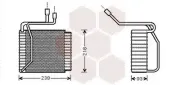 Verdampfer, Klimaanlage VAN WEZEL 1800V109