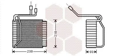 Verdampfer, Klimaanlage VAN WEZEL 1800V109 Bild Verdampfer, Klimaanlage VAN WEZEL 1800V109