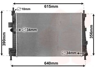 Kühler, Motorkühlung VAN WEZEL 18012702