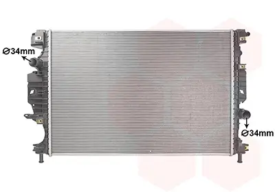 Kühler, Motorkühlung VAN WEZEL 18012703